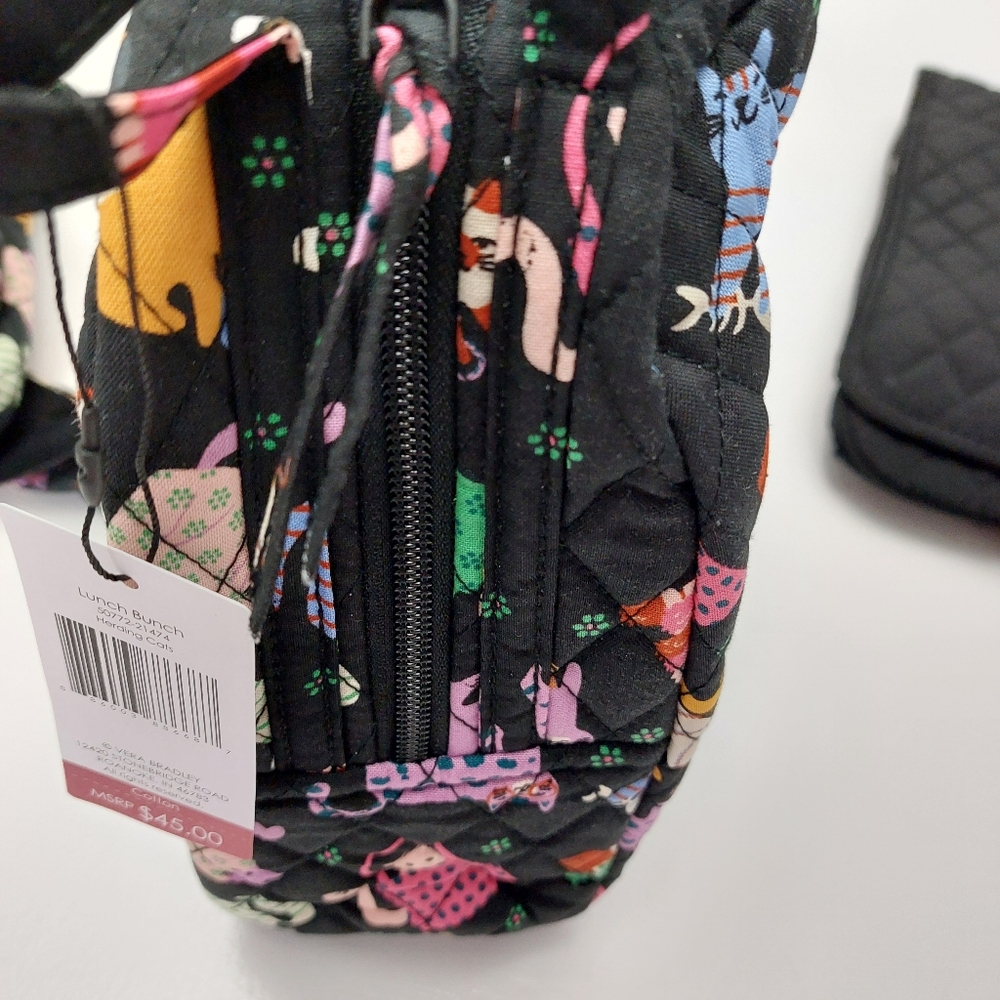Vera Bradley Lunch Bunch Bag Herding Cats NWT - Picture 4 of 7